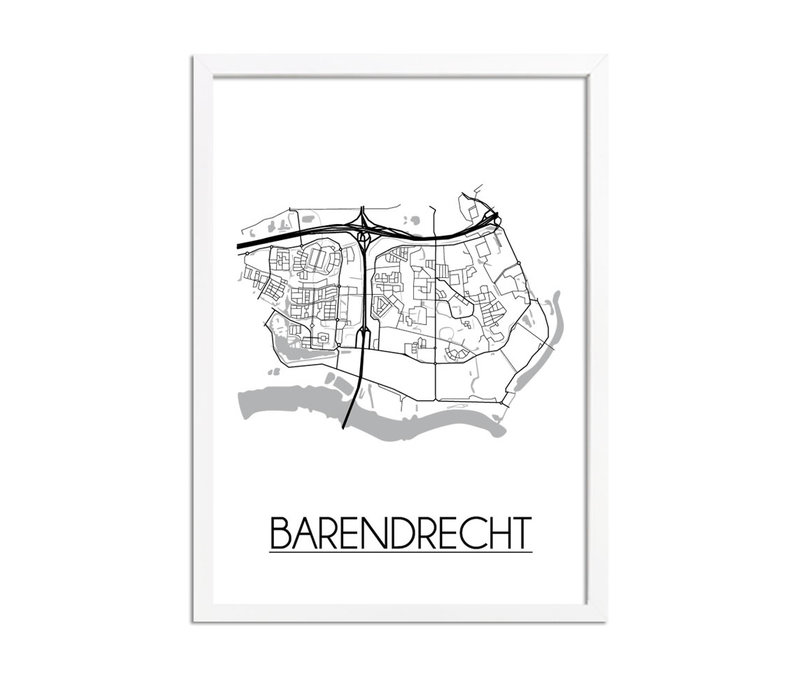 Barendrecht Stadtplan-poster