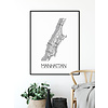 DesignClaud Stadtplan-poster auf Wunsch