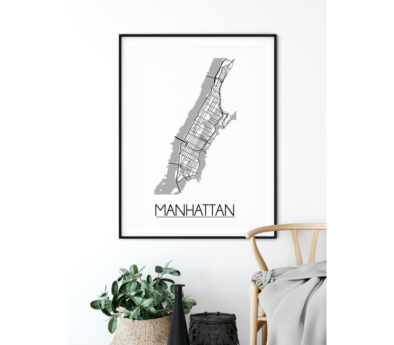 Stadtplan-poster auf Wunsch