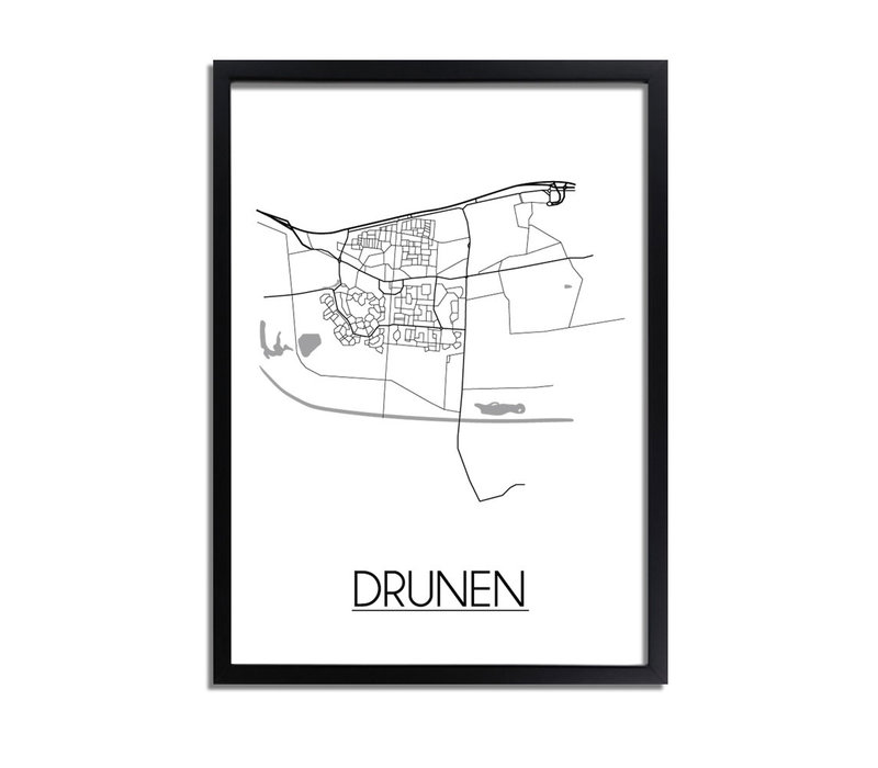 Stadtplan-poster auf Wunsch