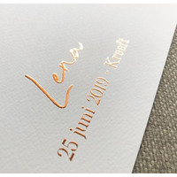 Birth poster Gold foil / Silver foil / Copper foil - City map
