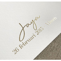 Kerstposter Sparkles and Twinkles all the way - Kerstdecoratie Goudfolie + zwart