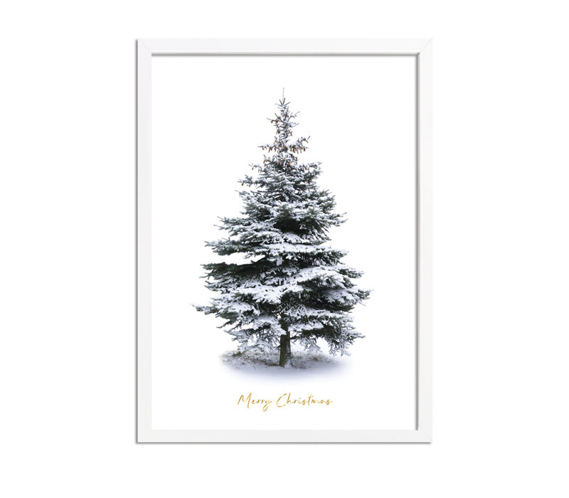 Weihnachtsposter Frohe Weihnachten Weihnachtsbaum - Goldlöckchen