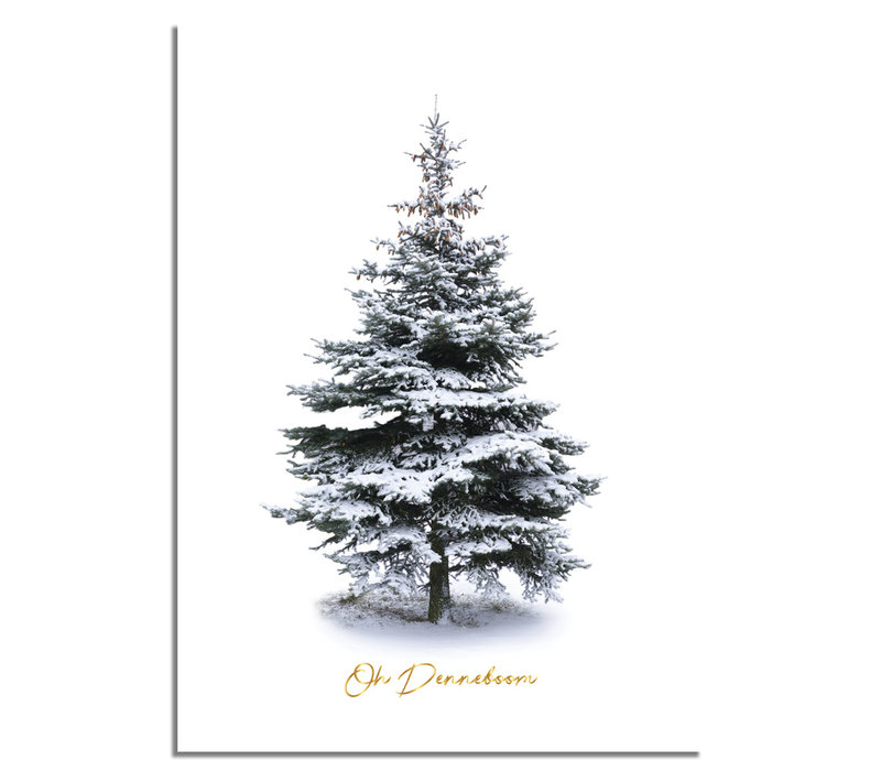 Weihnachtsposter Weihnachtsbaum Gold