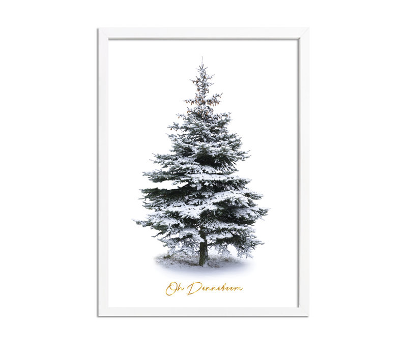 Weihnachtsposter Weihnachtsbaum Gold