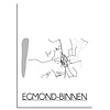 DesignClaud Egmond-Binnen Stadtplan-poster