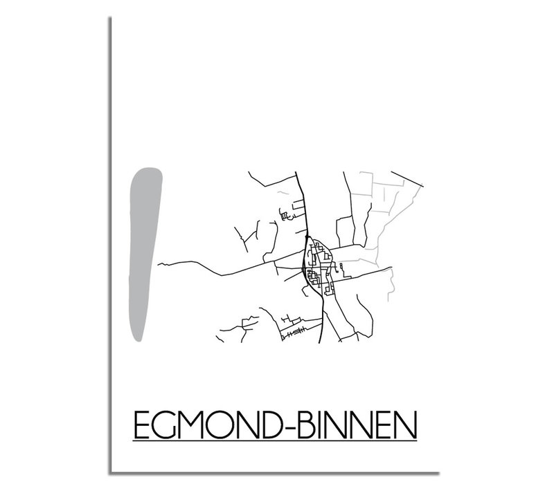 Egmond-Binnen Plattegrond poster