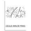 DesignClaud Geulle aan de Maas Stadtplan-poster
