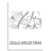 Geulle aan de Maas Stadtplan-poster