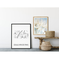 Geulle aan de Maas Stadtplan-poster