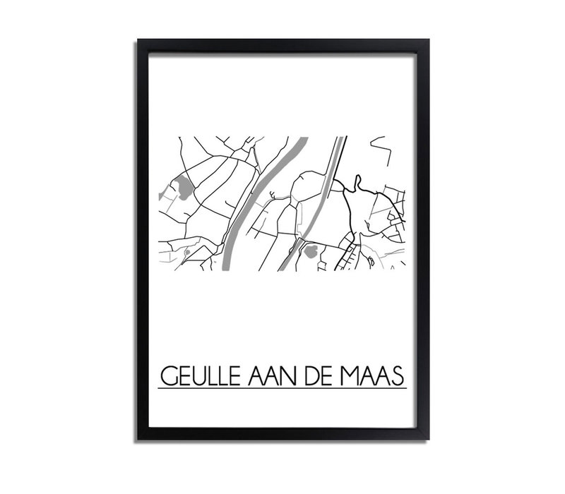 Geulle aan de Maas Stadtplan-poster