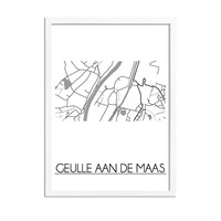 Geulle aan de Maas Stadtplan-poster