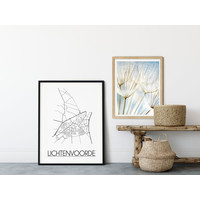 Lichtenvoorde Stadtplan-poster