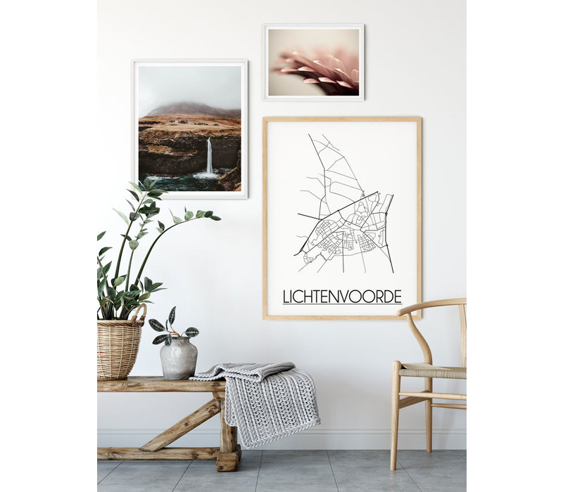 Lichtenvoorde Stadtplan-poster