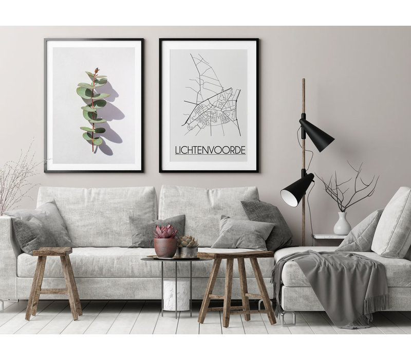Lichtenvoorde Stadtplan-poster
