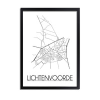 Lichtenvoorde Plattegrond poster