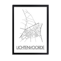 Lichtenvoorde Stadtplan-poster