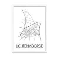 Lichtenvoorde Stadtplan-poster