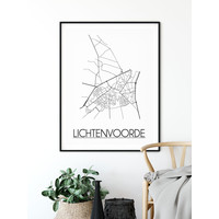 Lichtenvoorde Stadtplan-poster