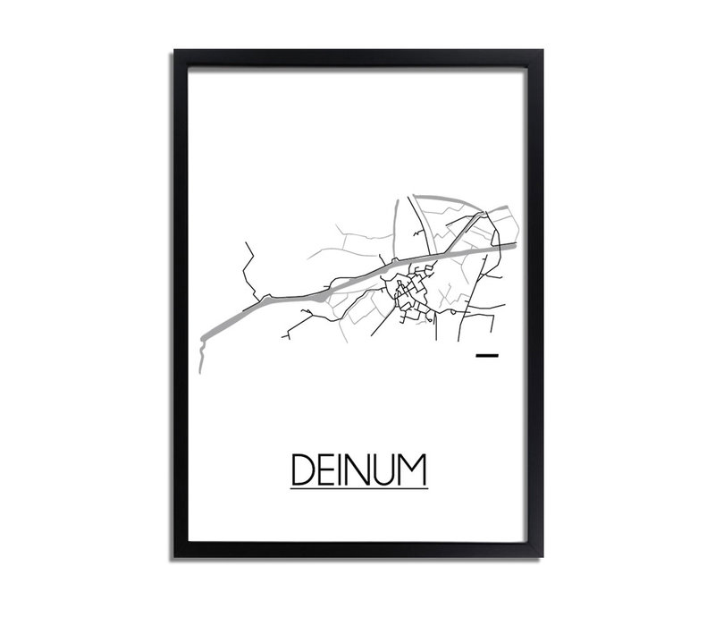 Deinum Stadtplan-poster