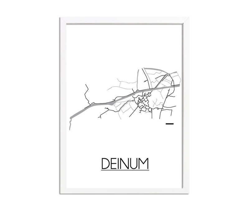 Deinum Stadtplan-poster