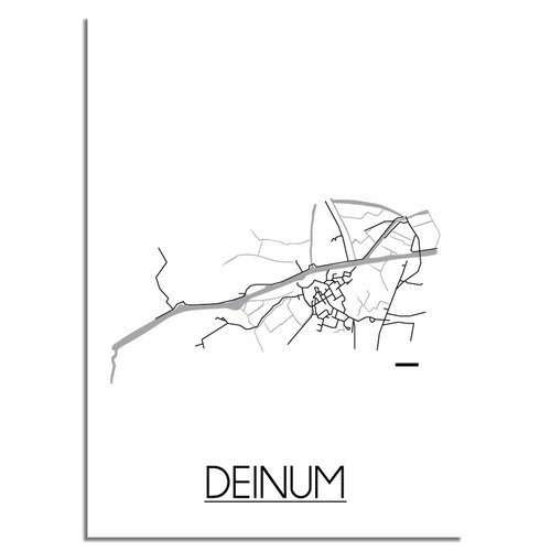 Deinum Plattegrond poster 