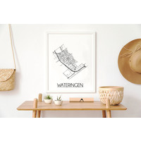 Wateringen Stadtplan-poster