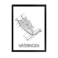 Wateringen Stadtplan-poster