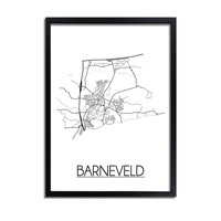 Barneveld Stadtplan-poster