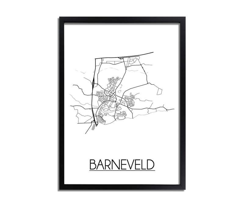 Barneveld Stadtplan-poster