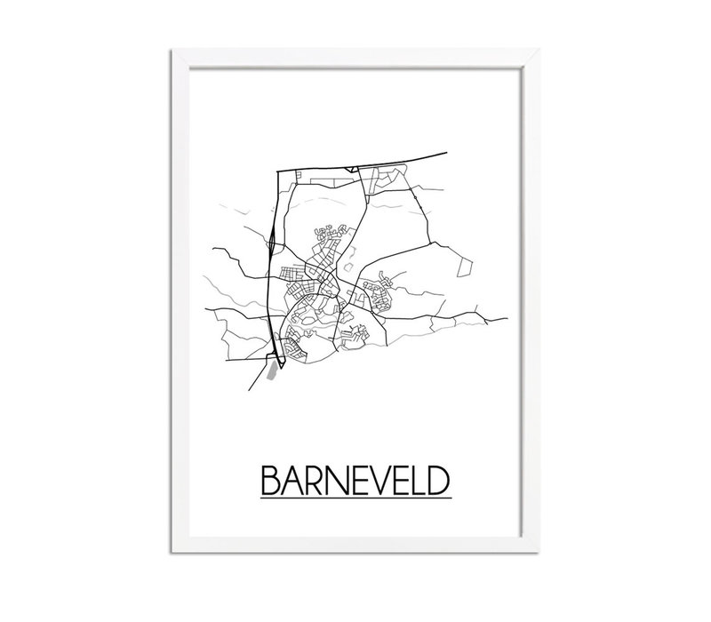 Barneveld Stadtplan-poster