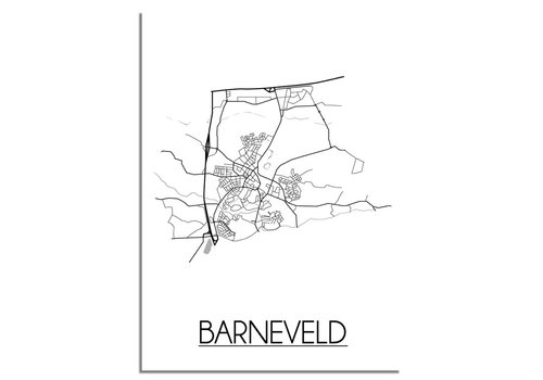 DesignClaud Barneveld Stadtplan-poster