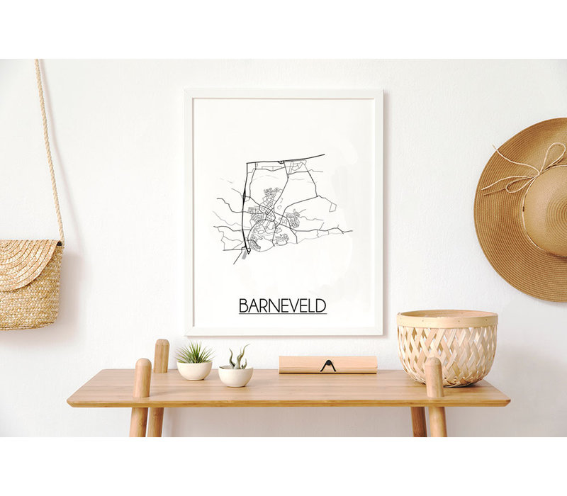 Barneveld Stadtplan-poster
