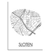 DesignClaud Sloten Stadtplan-poster