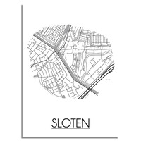 Sloten Stadtplan-poster