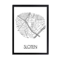 Sloten Plattegrond poster