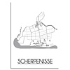 Scherpenisse Plattegrond poster
