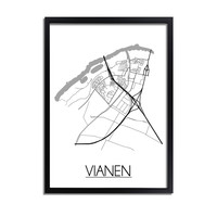 Vianen Stadtplan-poster