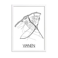 Vianen Stadtplan-poster