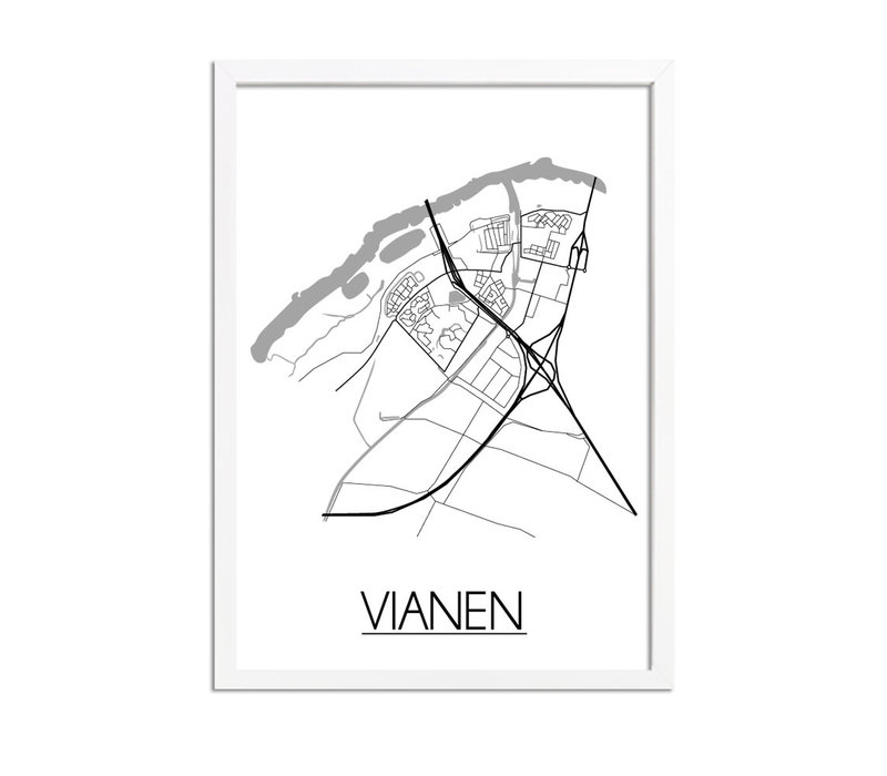 Vianen Stadtplan-poster