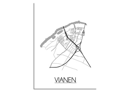 DesignClaud Vianen Stadtplan-poster