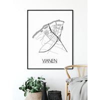 Vianen Stadtplan-poster
