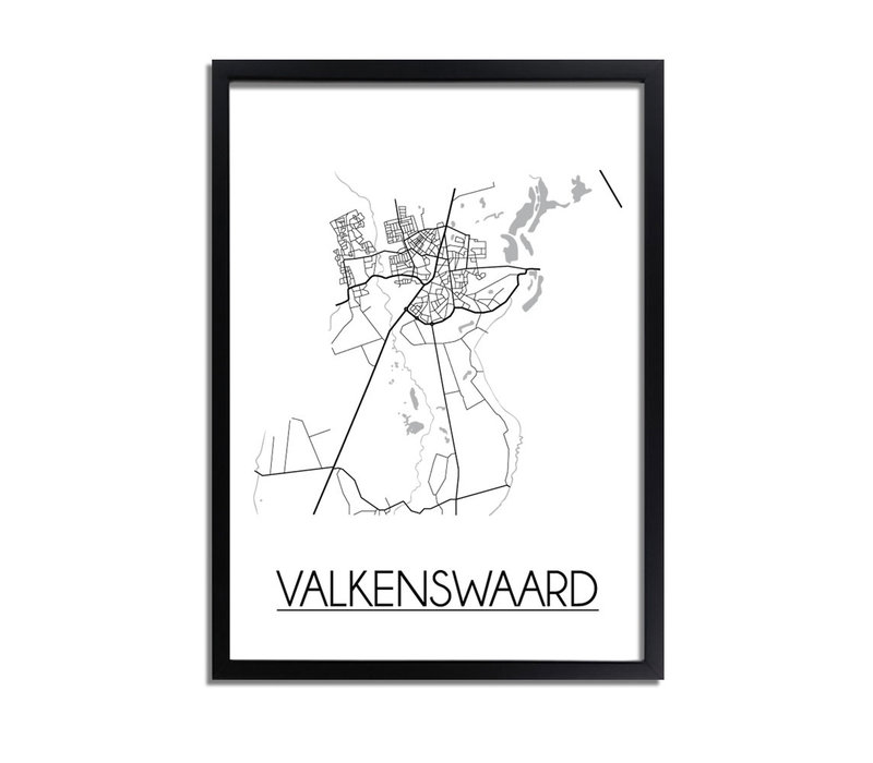 Valkenswaard Stadtplan-poster