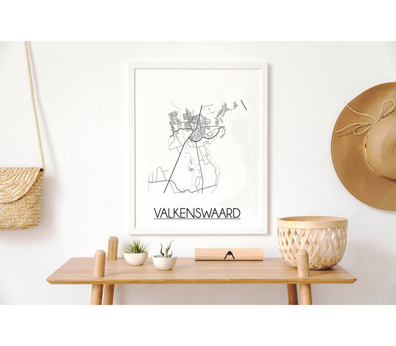 Valkenswaard Stadtplan-poster