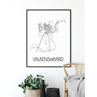 Valkenswaard Stadtplan-poster