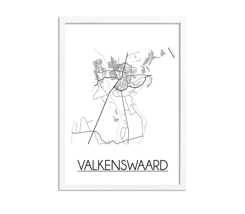 Valkenswaard Stadtplan-poster