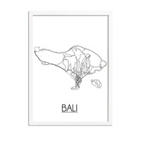 Bali Stadtplan-poster