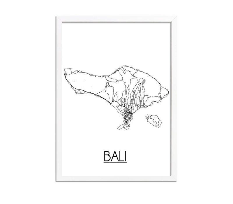 Bali Stadtplan-poster