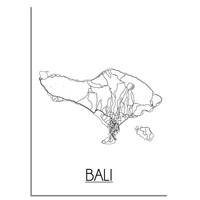 Bali Stadtplan-poster
