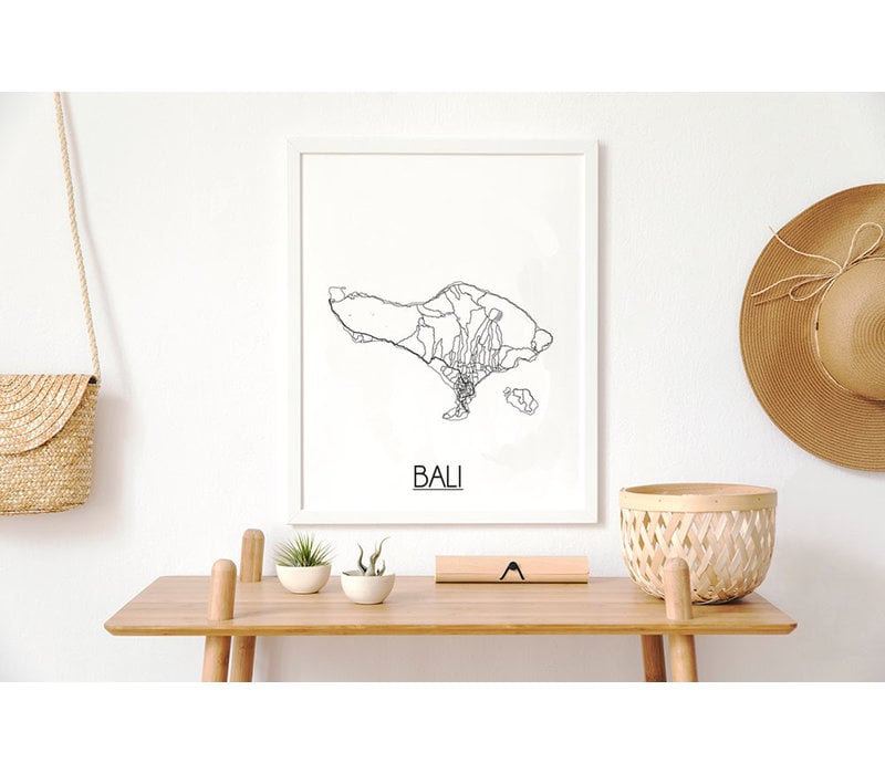 Bali Stadtplan-poster